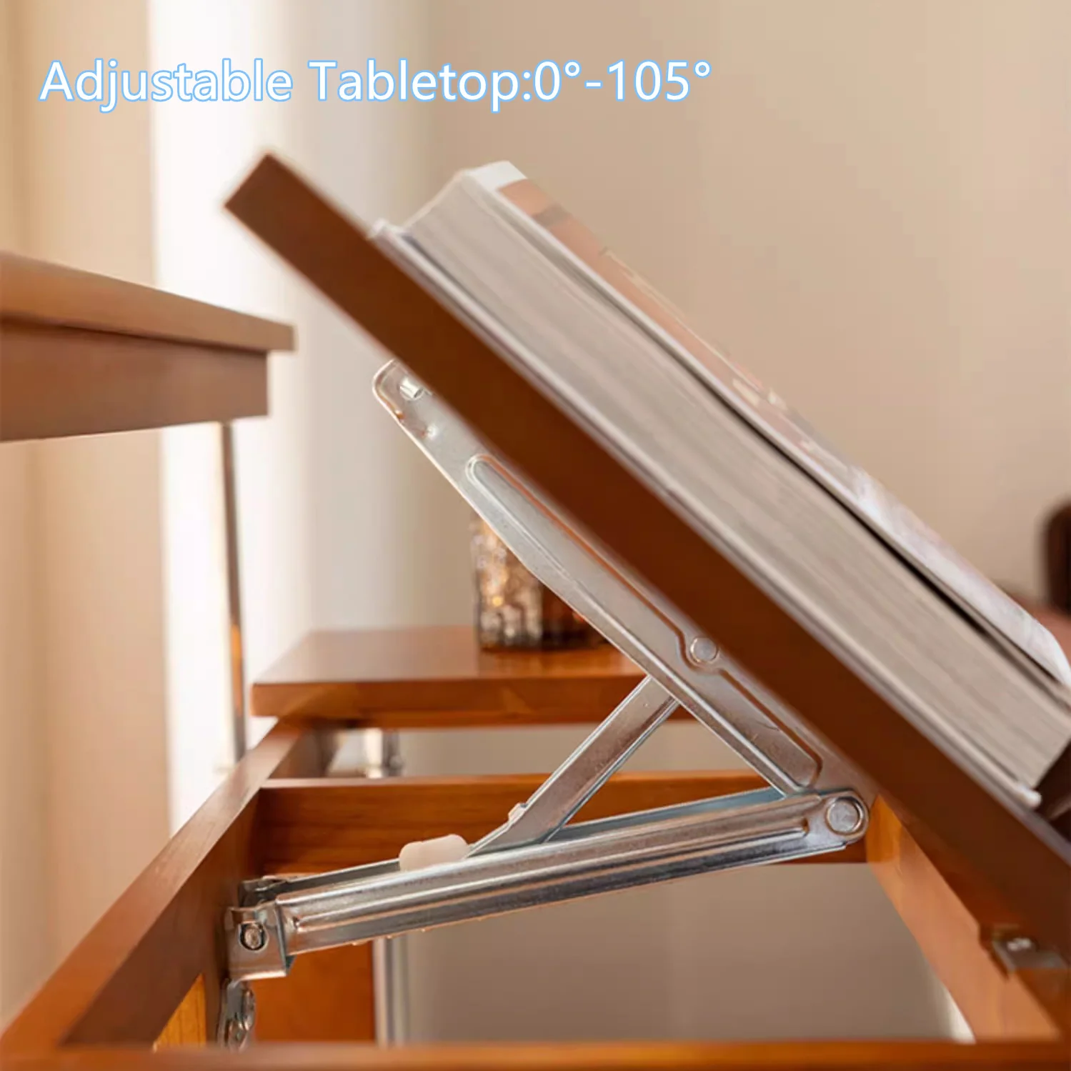 Liftable and Adjustable Desk with Universal Wheels - Image 11