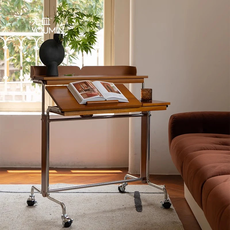 Liftable and Adjustable Desk with Universal Wheels - Image 2