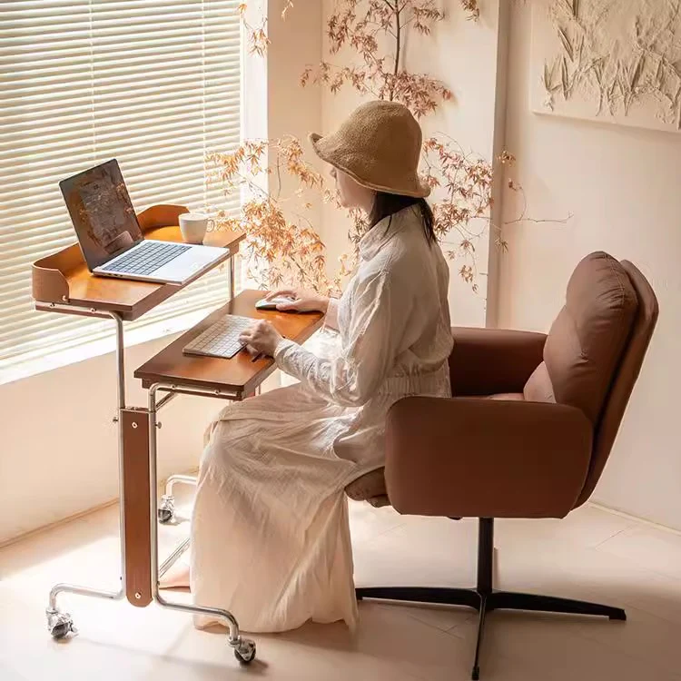 Liftable and Adjustable Desk with Universal Wheels - Image 3
