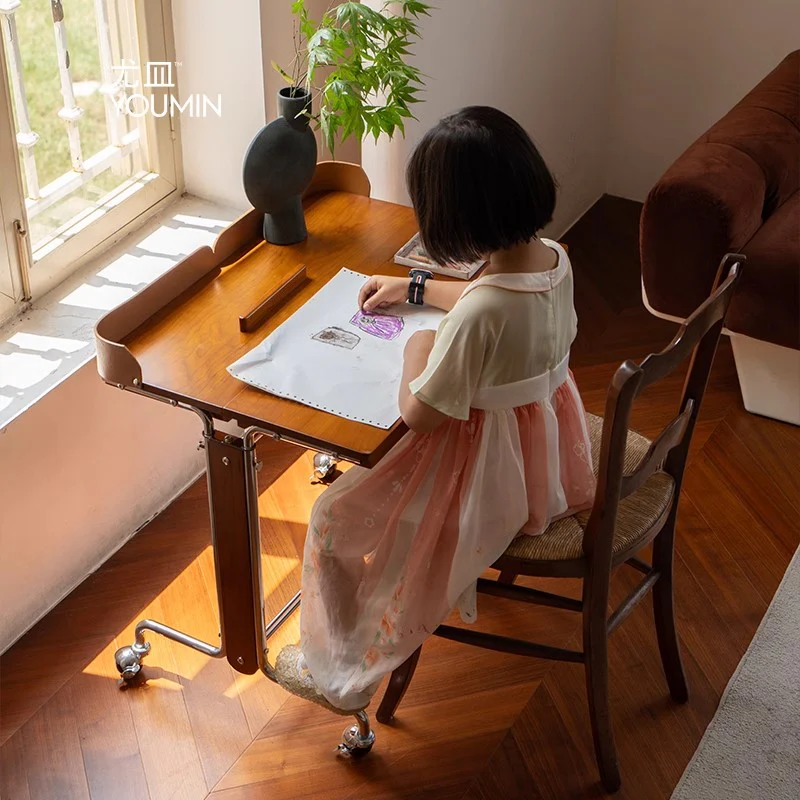 Liftable and Adjustable Desk with Universal Wheels - Image 5