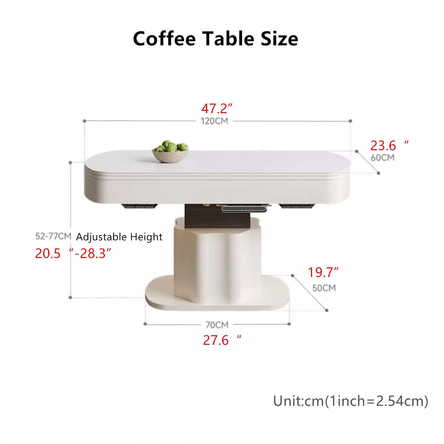 Liftable and Expandable Coffee Table - Image 5