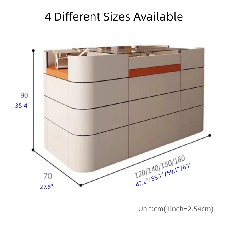 Light Luxury Saddle Leather Wardrobe Jewelry Display Island Cabinet with 12 Drawers - Image 10