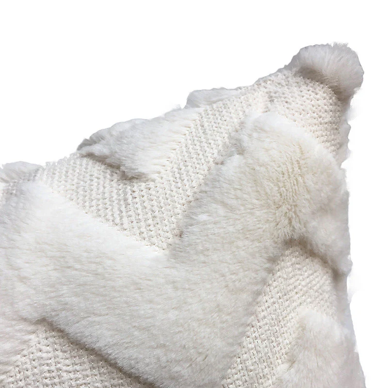 Luxury Soft Plush Short Wool Throw Pillow Covers 18 x 18 inches 45 x 45 cm(Pattern No.68~91) - Image 4