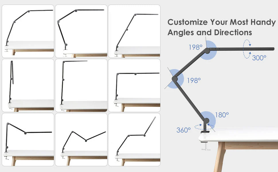 Modern Architect Swing Arm Table Light for Study/ Work /Reading - Image 3