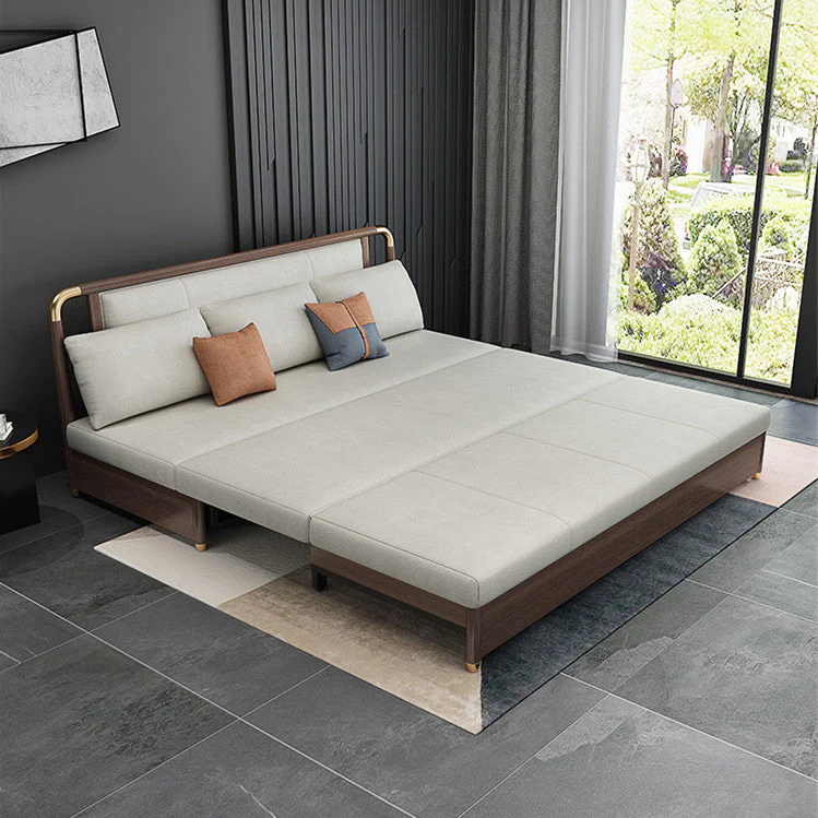 Modern Convertible Sofa Bed with Electric Liftable Coffee Table - Image 3