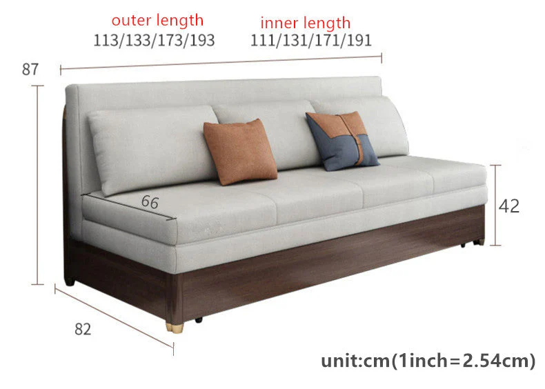 Modern Convertible Sofa Bed with Electric Liftable Coffee Table - Image 7