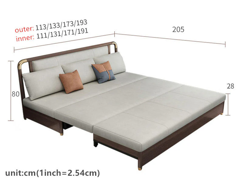 Modern Convertible Sofa Bed with Electric Liftable Coffee Table - Image 8