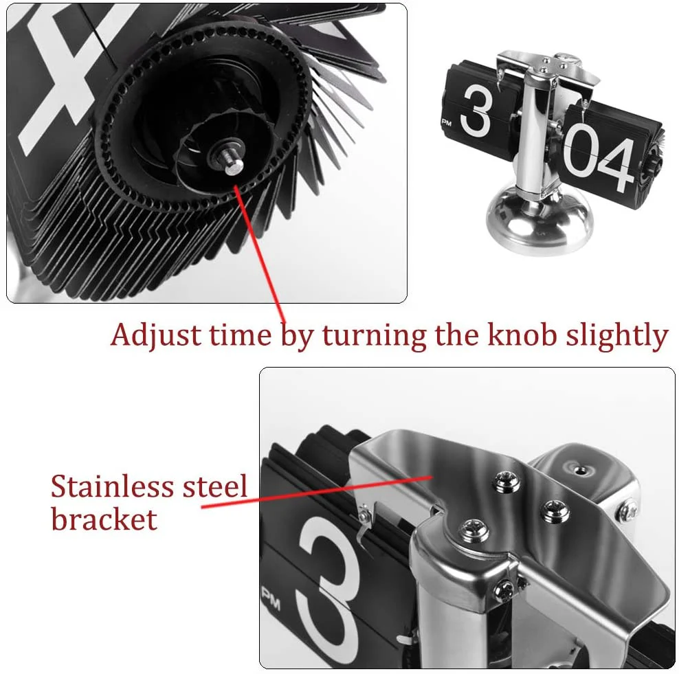 Modern Digital Mechanical Retro Flip Down Clock - Image 5