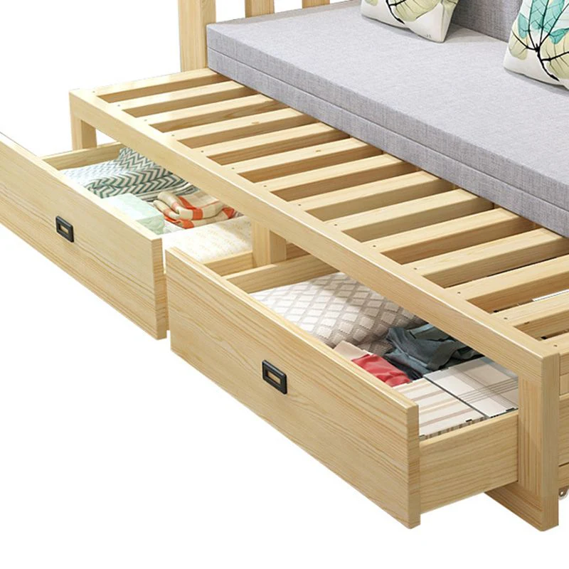 Modern Full Size Sleeper Sofa with Detachable Mattress and Storage Underneath - Image 8