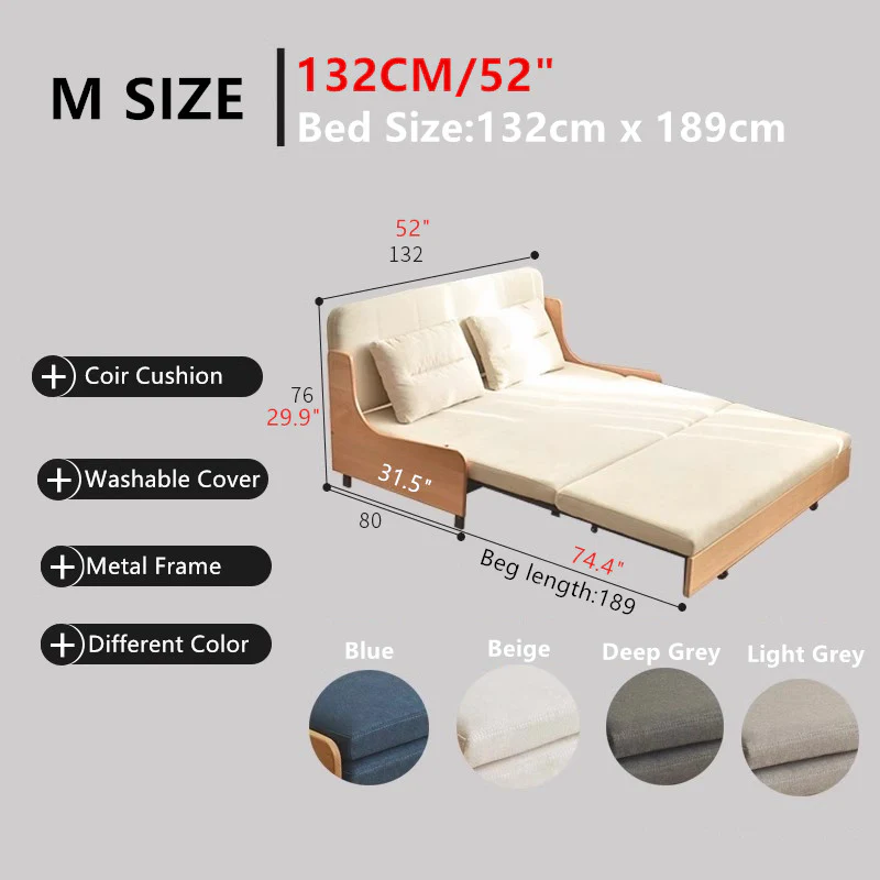 Modern Minimalist Sofa Bed - Image 8