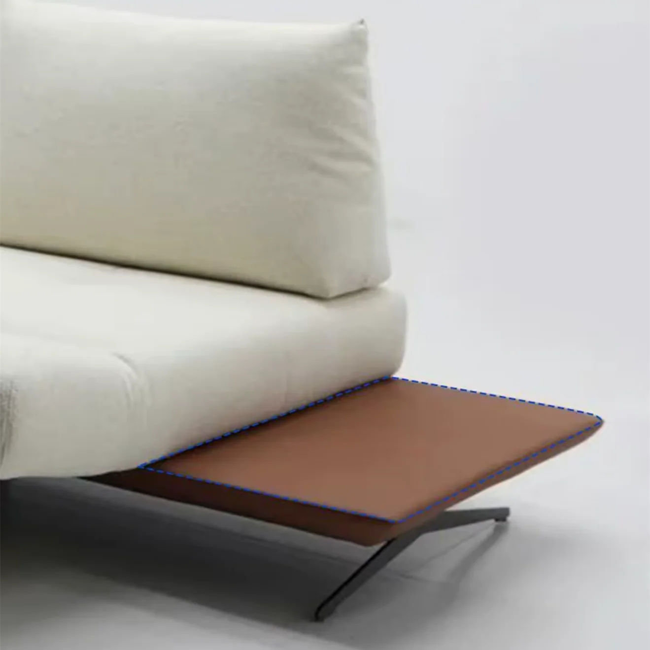 Modern Modular Island Rotating Sofa with Adjustable Armrest and Back Cushion - Image 9