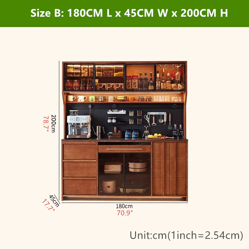 Modern Multi-Functional Buxus Boxwood Sideboard Cabinet - Image 14