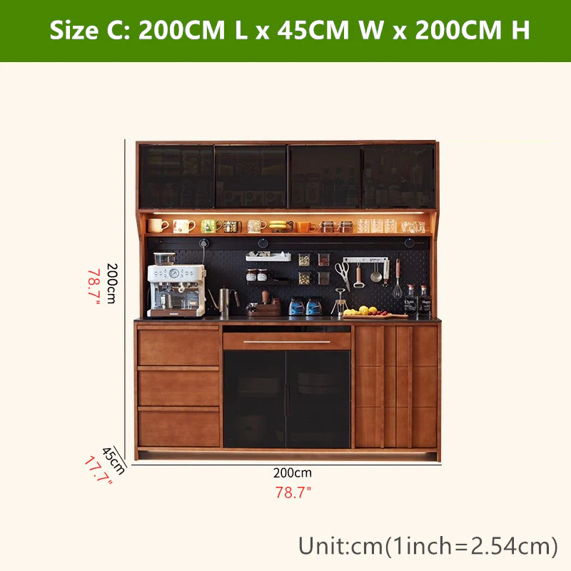 Modern Multi-Functional Buxus Boxwood Sideboard Cabinet - Image 15