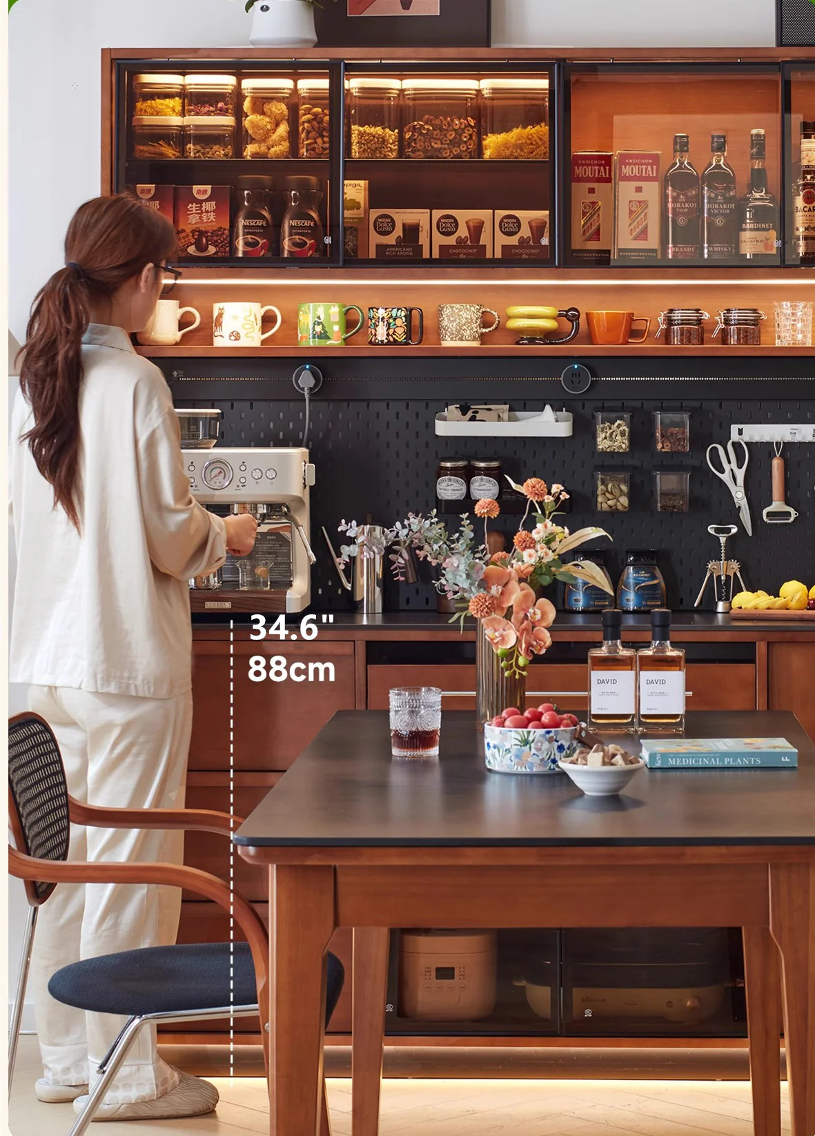 Modern Multi-Functional Buxus Boxwood Sideboard Cabinet - Image 6