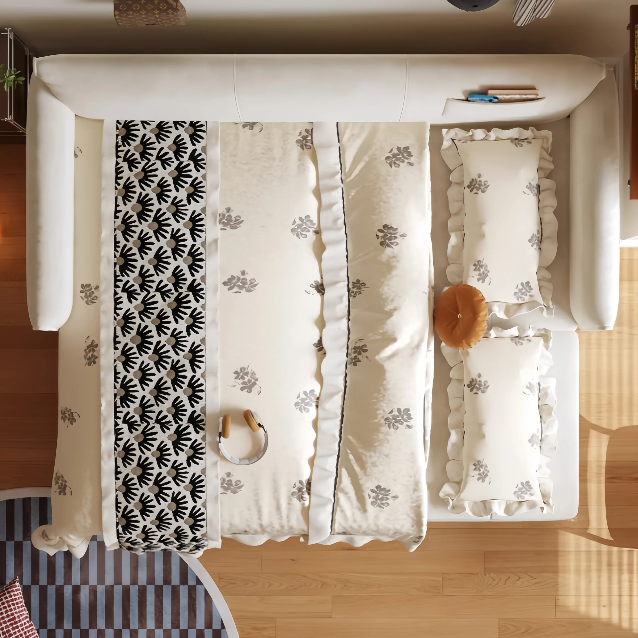 Modern Upholstered Sofa Bed with Underneath Storage Drawers - Image 8