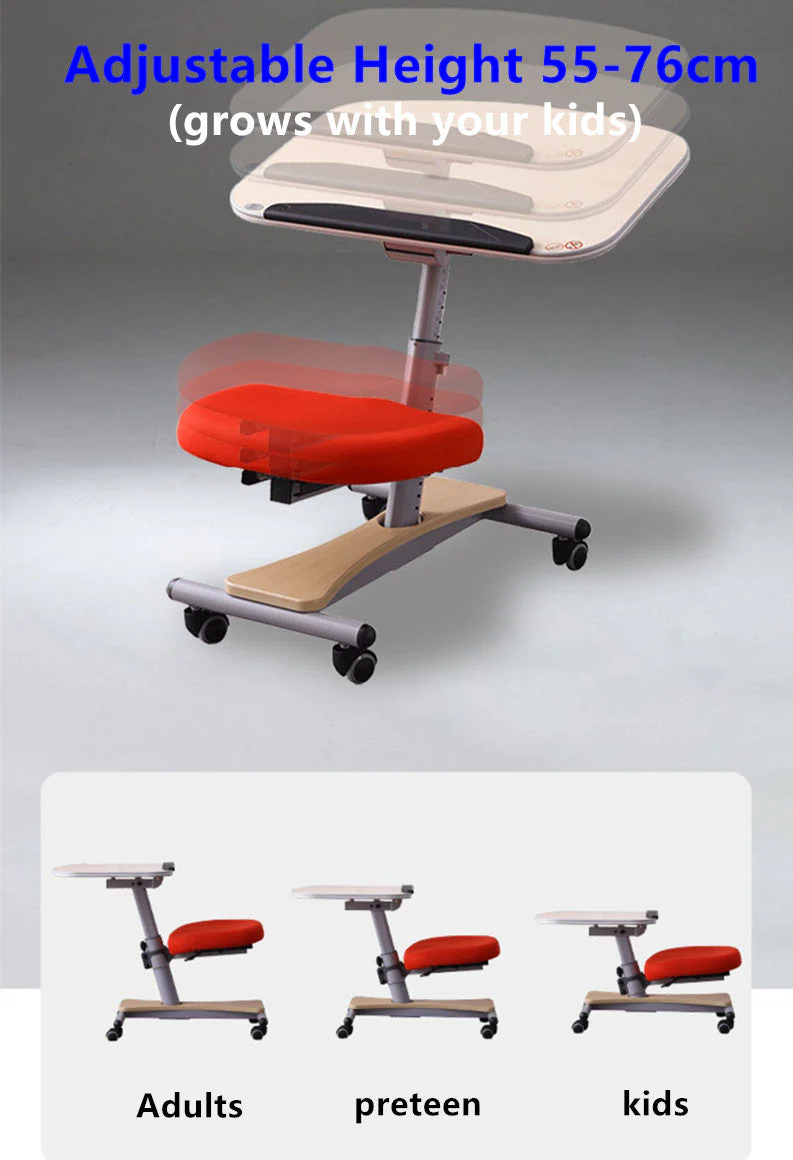 Movable and Adjustable Children's Study Table Mobile Workstation for Adults - Image 4