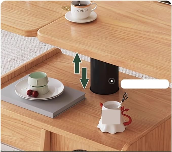 Movable and Liftable Coffee Table - Image 4