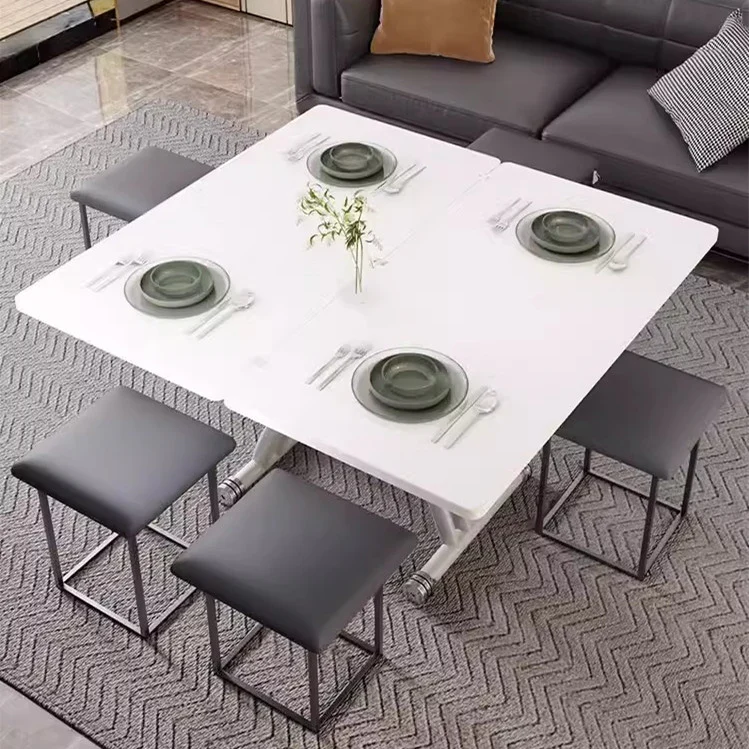 Multifunction Lifting Coffee Table with Drawers - Image 3