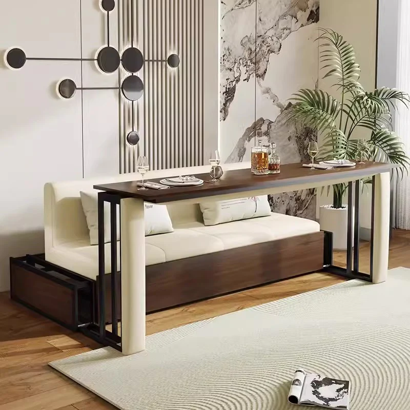 Multifunction Sofa Bed With Foldable Work Desk and Underneath Storage - Image 3