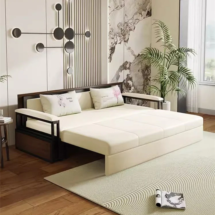 Multifunction Sofa Bed With Foldable Work Desk and Underneath Storage - Image 4