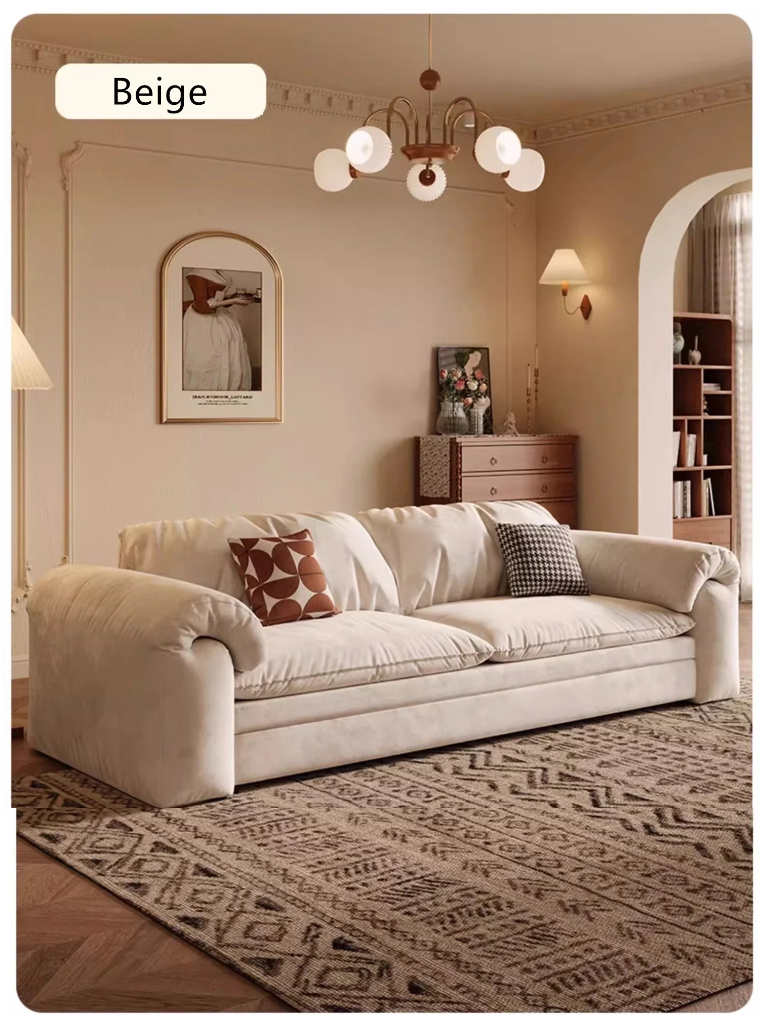 Multifunctional Matte Fabric Sleeper Sofa Bed with Underneath Storage - Image 10