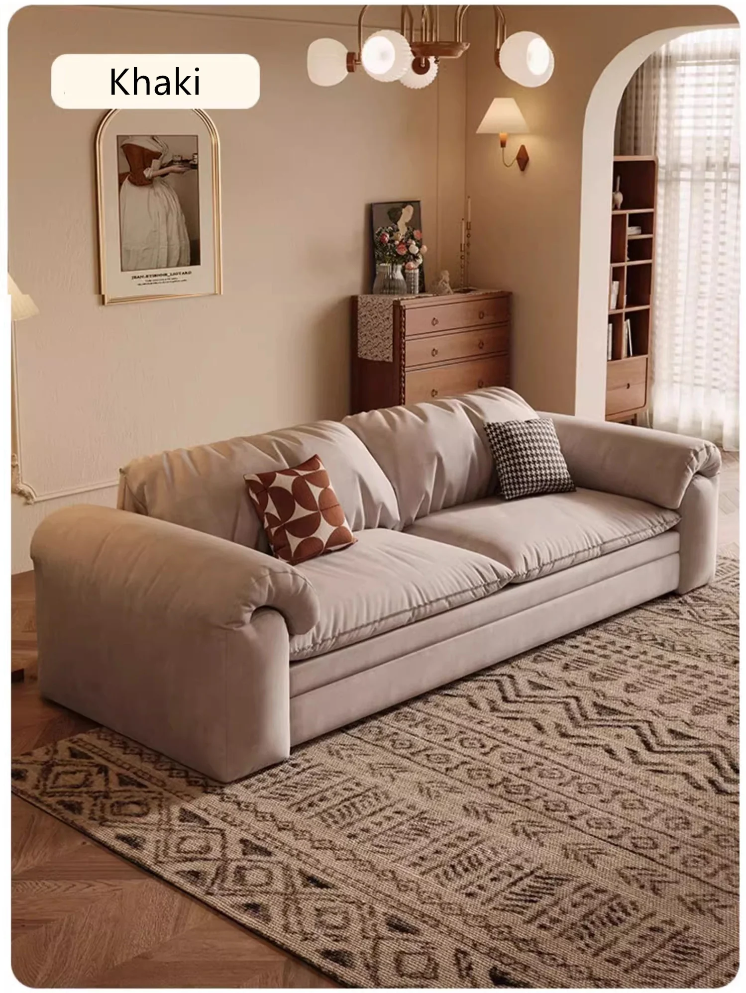 Multifunctional Matte Fabric Sleeper Sofa Bed with Underneath Storage - Image 7
