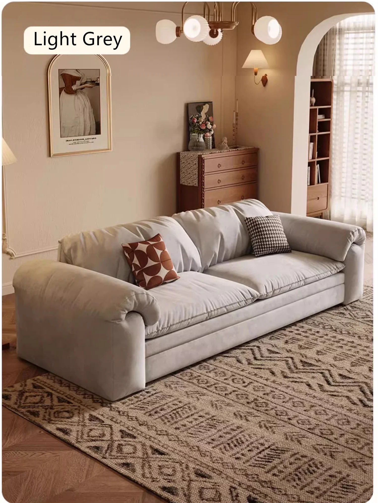 Multifunctional Matte Fabric Sleeper Sofa Bed with Underneath Storage - Image 9