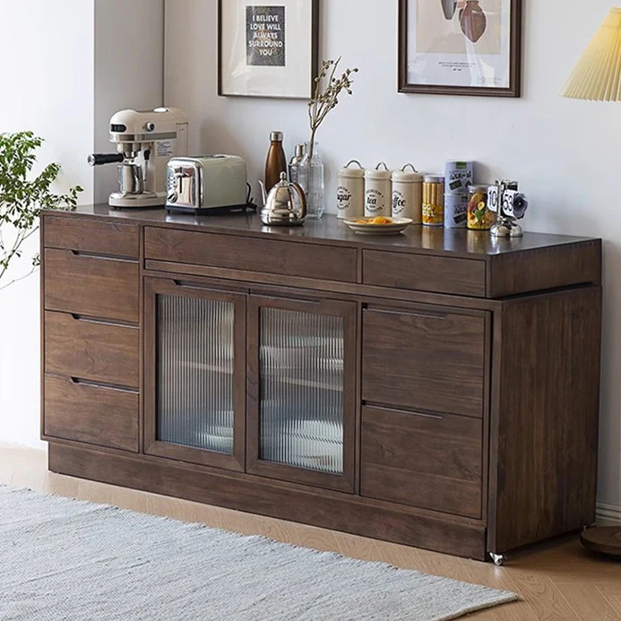Multipurpose Sideboard Cabinet with Rotating Tabletop - Image 2