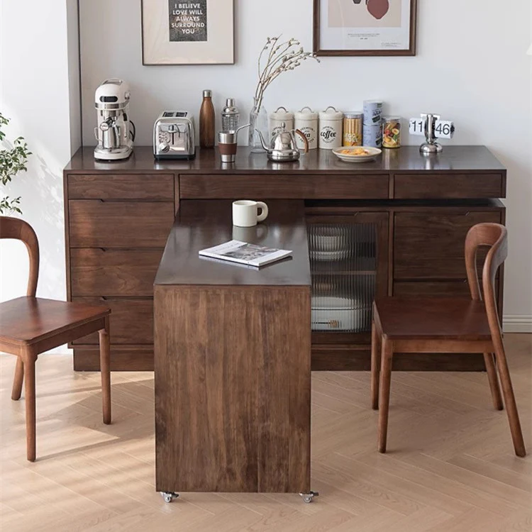 Multipurpose Sideboard Cabinet with Rotating Tabletop - Image 5