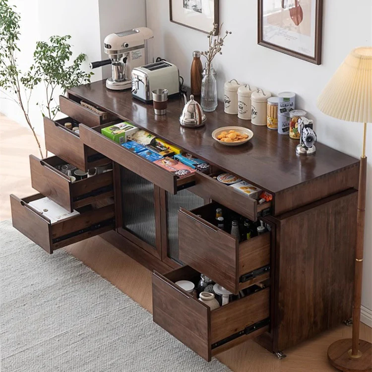 Multipurpose Sideboard Cabinet with Rotating Tabletop - Image 9
