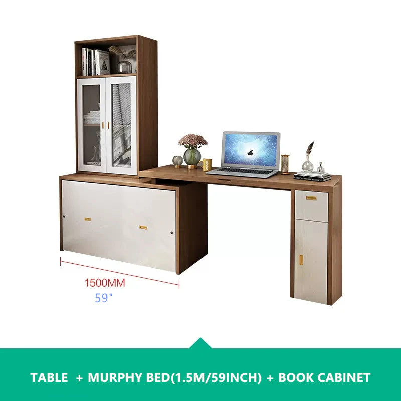 Murphy Cabinet Bed with Multi Function Desk - Image 14