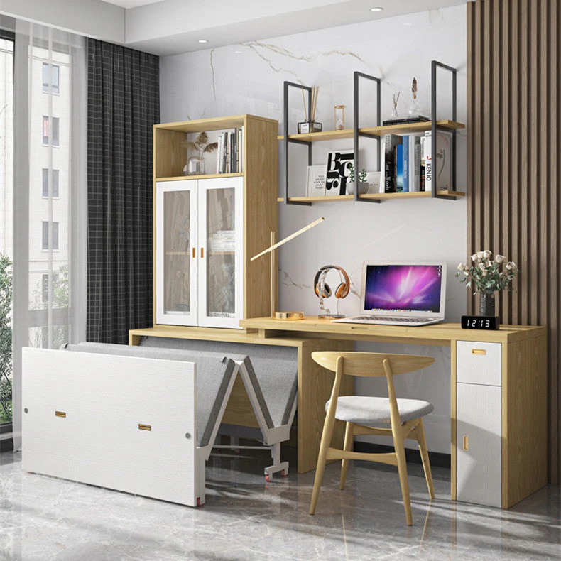 Murphy Cabinet Bed with Multi Function Desk - Image 6