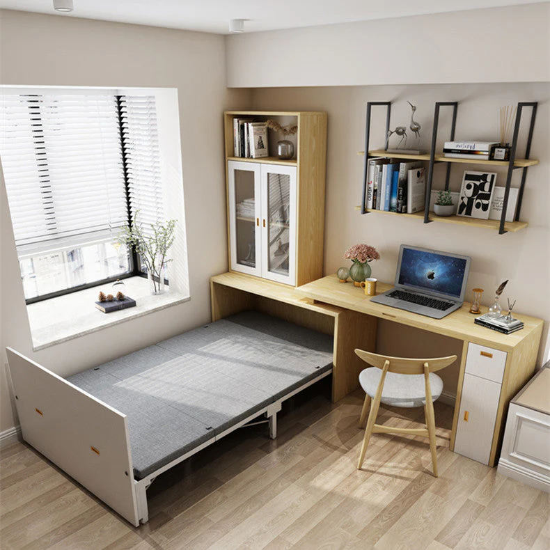 Murphy Cabinet Bed with Multi Function Desk - Image 7