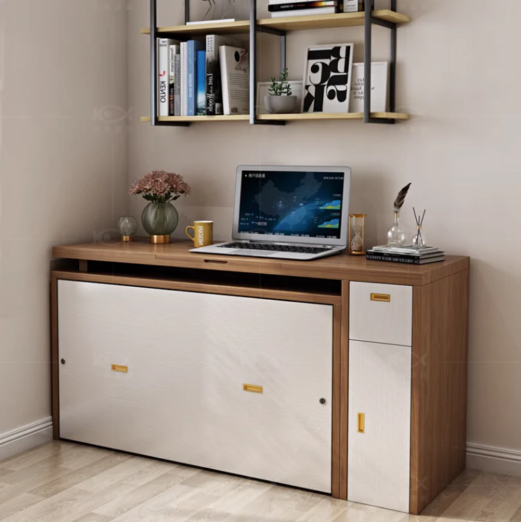 Murphy Cabinet Bed with Multi Function Desk - Image 9