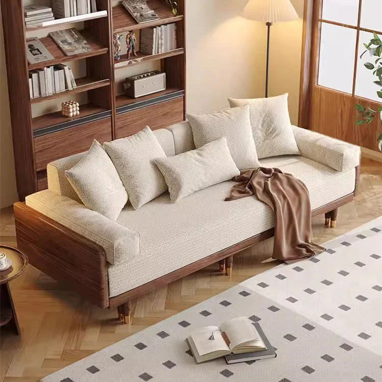 New and Upgrade SERENIT Solid Wood Frame Sofa Bed - Image 3