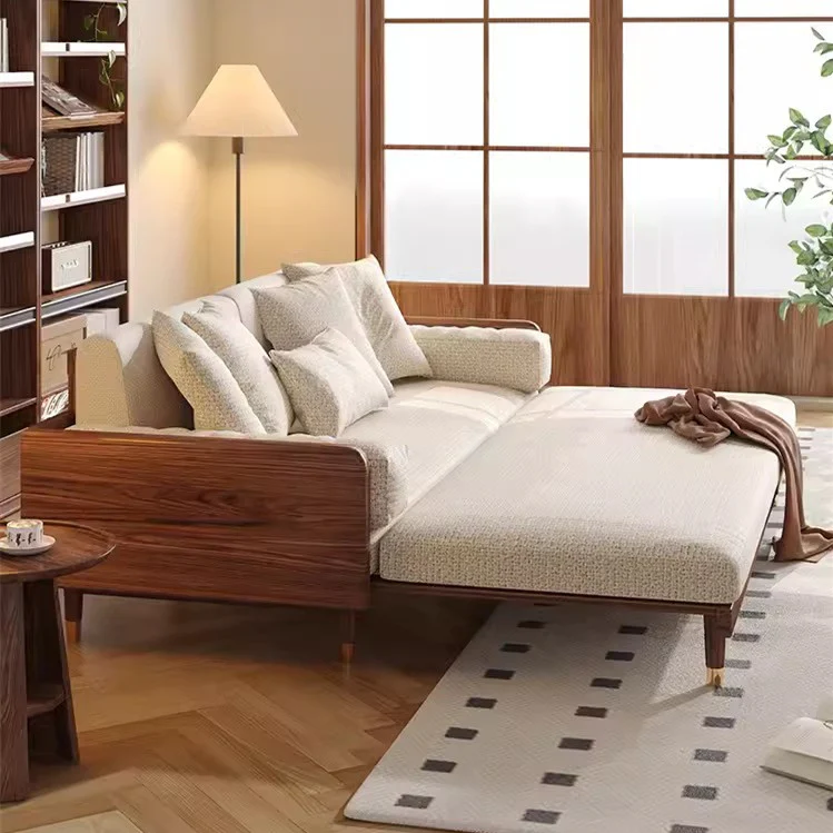 New and Upgrade SERENIT Solid Wood Frame Sofa Bed - Image 4