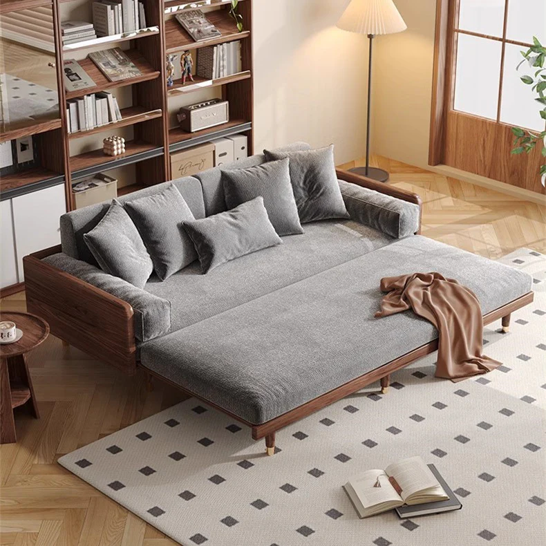 New and Upgrade SERENIT Solid Wood Frame Sofa Bed - Image 7