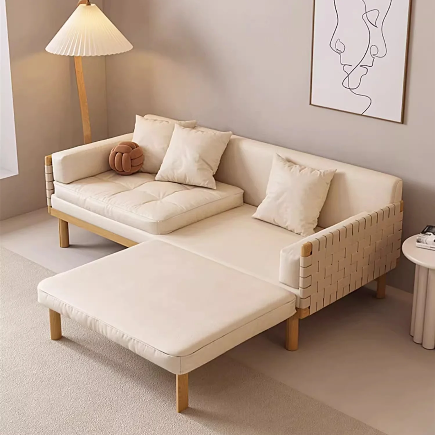 Nordic Light Luxury Sofa Bed - Image 11