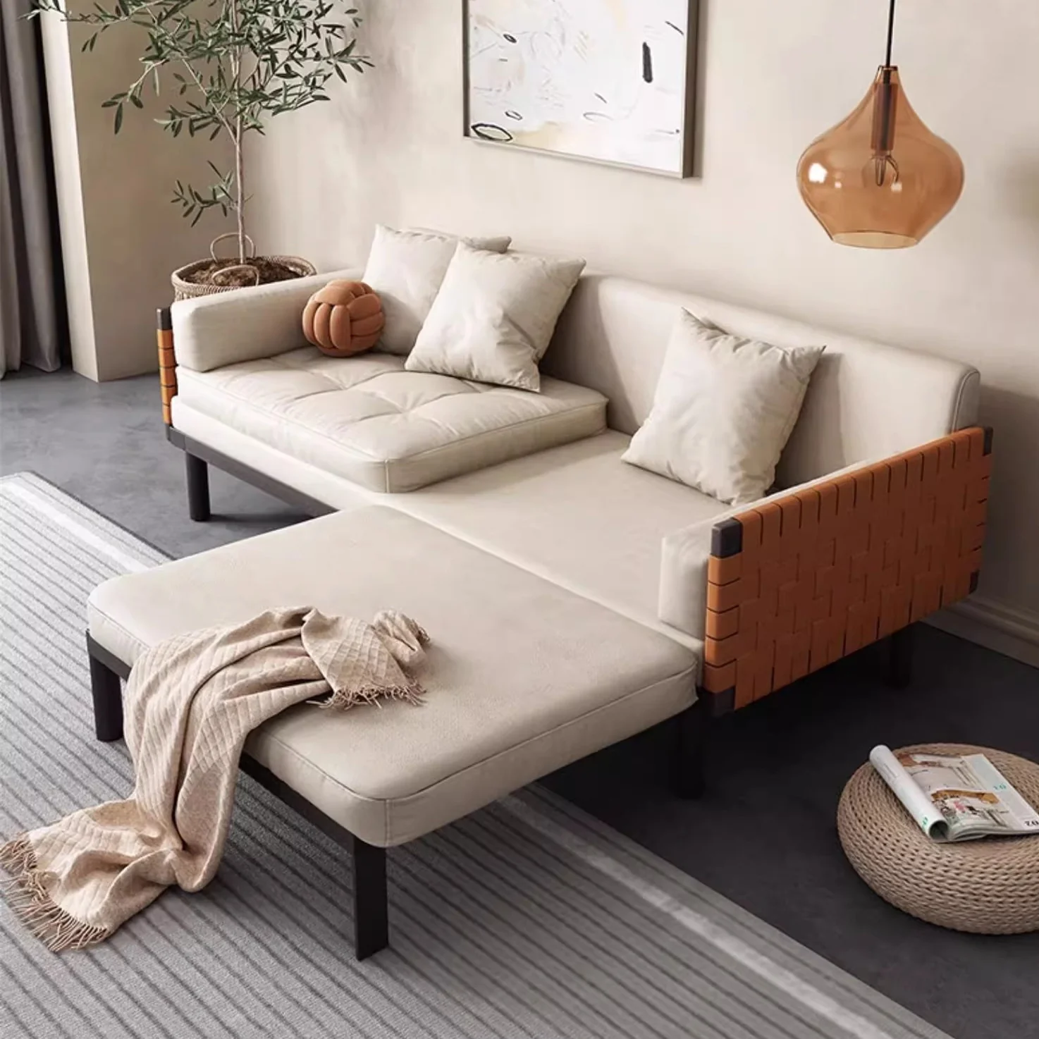Nordic Light Luxury Sofa Bed - Image 4