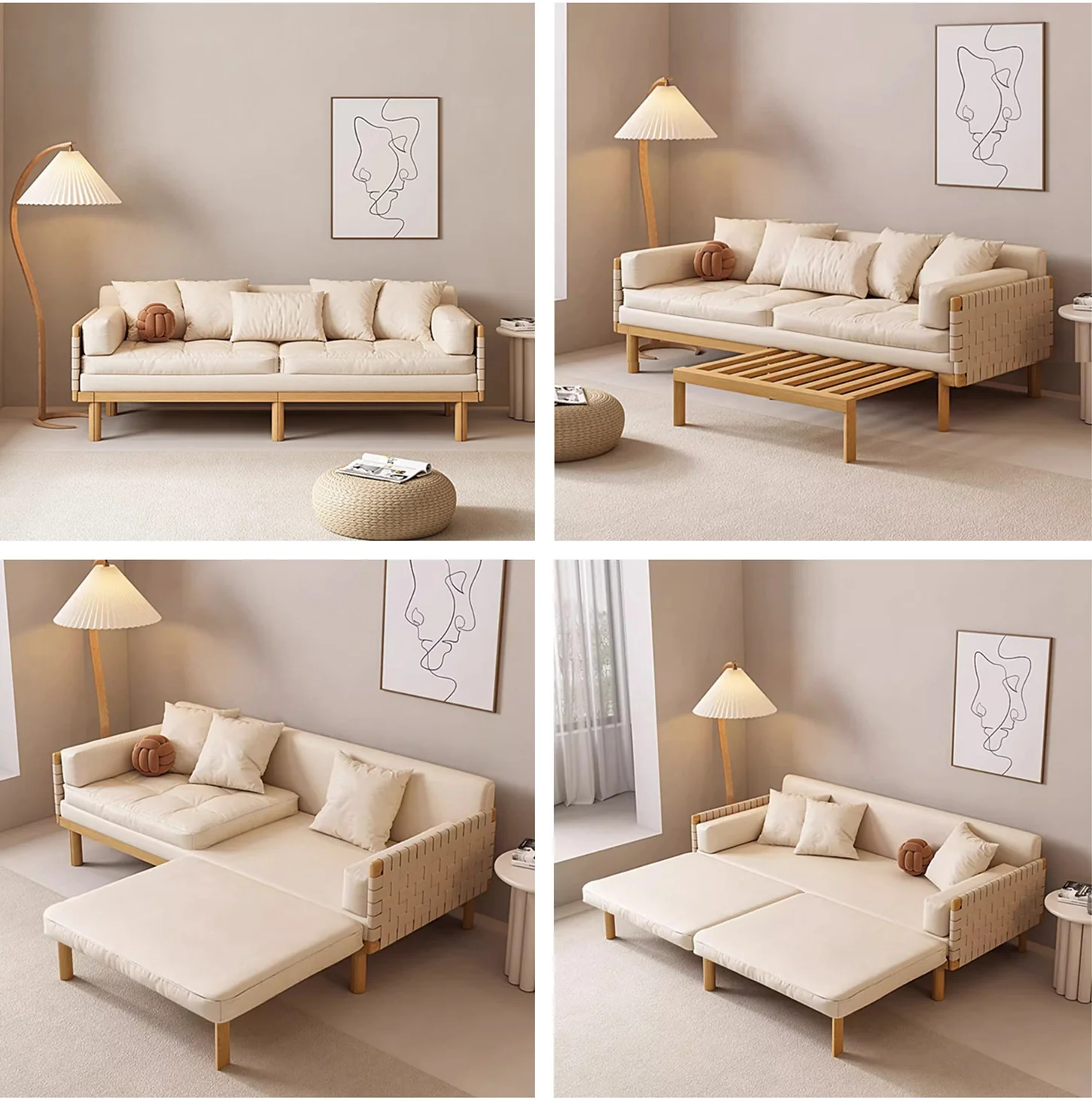 Nordic Light Luxury Sofa Bed - Image 8