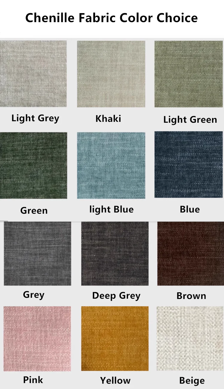Nordic Minimalism Chenille Fabric Floor Sofa Bed - Image 12