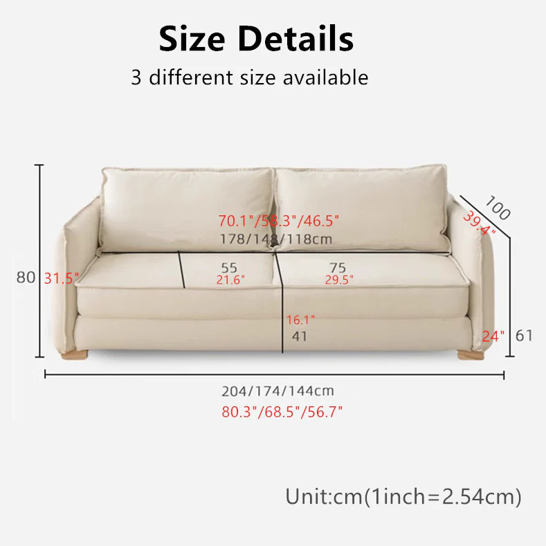 Nordic Minimalism Floor Sleeper Sofa Bed - Image 10