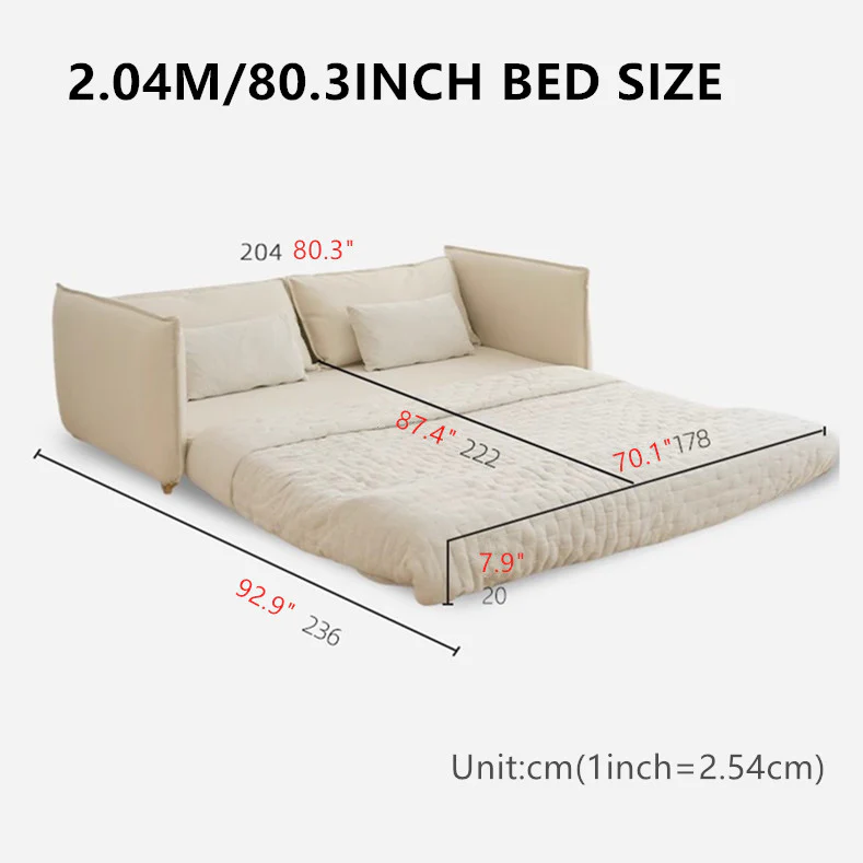 Nordic Minimalism Floor Sleeper Sofa Bed - Image 13