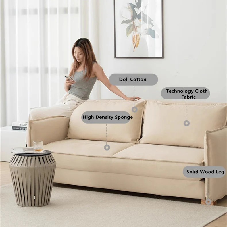 Nordic Minimalism Floor Sleeper Sofa Bed - Image 3