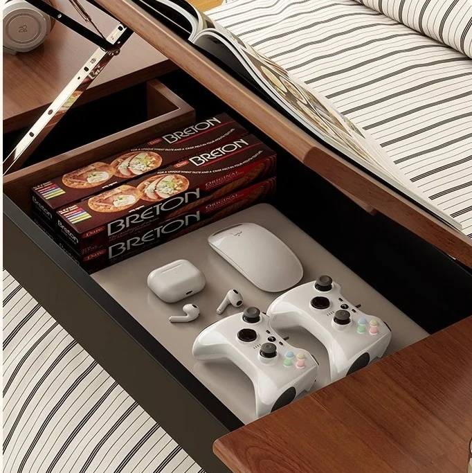 Over Bed Table with Tiltable Tabletop & Universal Wheels - Image 7