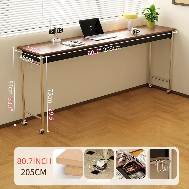Over Bed Table with Tiltable Tabletop & Universal Wheels - Image 8