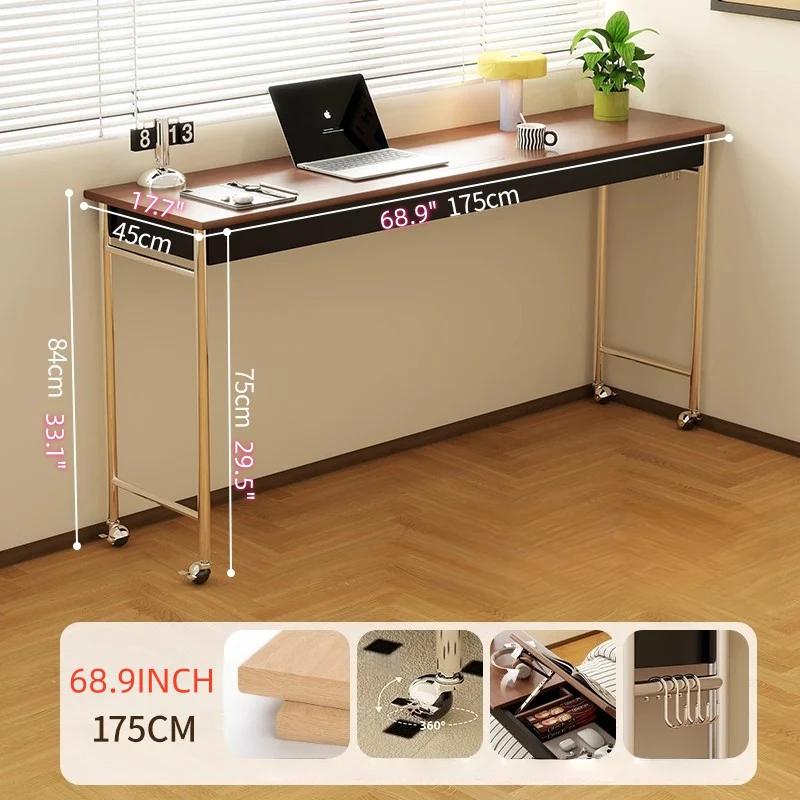 Over Bed Table with Tiltable Tabletop & Universal Wheels - Image 9