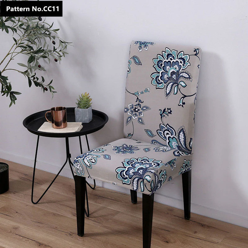 Printed Stretch Spandex Removable Washable Dining Chair Covers for Home, Kitchen, Party, Restaurant - Image 16