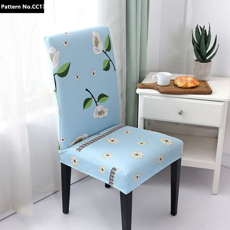 Printed Stretch Spandex Removable Washable Dining Chair Covers for Home, Kitchen, Party, Restaurant - Image 22
