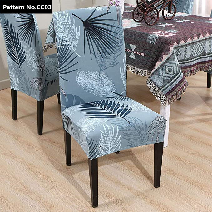 Printed Stretch Spandex Removable Washable Dining Chair Covers for Home, Kitchen, Party, Restaurant - Image 8